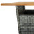 3 Piece Patio Bar Set with Cushions Poly Rattan Gray A949-3064857