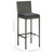 3 Piece Patio Bar Set with Cushions Poly Rattan Gray A949-3064857