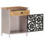 Bedside Cabinet 15.7"x11.8"x19.7" Rough Mango Wood A949-323738