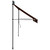 Manual Retractable Awning with LED 137.8" Orange and Brown A949-145881