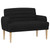 Loveseat with button tufted Black 45.67 x 26.38 x 31.50 in A949-42041777