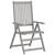Patio Reclining Chairs 3 pcs with Cushions Solid Acacia Wood A949-3064728