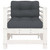 Patio Chairs with Cushions 2 pcs White Solid Wood Pine A949-825675