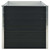 Raised Garden Bed Anthracite 63"x31.5"x30.3" Galvanized Steel A949-45722