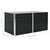 Raised Garden Bed Anthracite 63"x31.5"x30.3" Galvanized Steel A949-45722