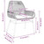 Garden Dining Set 5 pcs Grey Poly Rattan A949-3380886