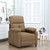 Massage Recliner Brown Fabric A949-289676