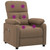 Massage Recliner Brown Fabric A949-289676