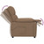 Massage Recliner Brown Fabric A949-289676