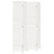 Room Divider 4 Panels White Solid Wood Paulownia A949-358836