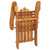 4 Piece Adirondack Patio Lounge Set Solid Wood Acacia A949-3152132