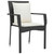 Garden Dining Set 5 pcs Black Poly Rattan A949-3380073