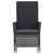 3 Piece Patio Lounge Set with Cushions Poly Rattan Gray A949-3059373