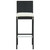 5 Piece Patio Bar Set with Cushions Black A949-3064883