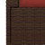 Patio Loveseat with Cushions Brown Poly Rattan A949-317542