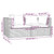 Patio Loveseat with Cushions Brown Poly Rattan A949-317542