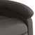 Stand up Massage Recliner Chair Dark Brown Real Leather A949-3205941