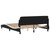 Bed Frame "Dover" Black and White 59.8"x79.9" Faux Leather A949-373296