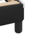 Bed Frame "Dover" Black and White 59.8"x79.9" Faux Leather A949-373296
