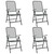 5 Piece Patio Dining Set Expanded Metal Mesh Anthracite A949-3084718