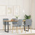 Dining Chairs 4 pcs Light Gray Fabric A949-3315297