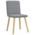 Dining Chairs 4 pcs Light Gray Fabric A949-3315297
