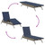Sun Loungers 2 pcs with Table Gray Poly Rattan A949-4002716