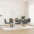 Dining Chairs 6 pcs Dark Gray Fabric A949-3315515