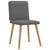 Dining Chairs 6 pcs Dark Gray Fabric A949-3315515
