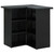 4 Piece Patio Bar Set with Cushions Poly Rattan Black A949-3064923