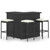 4 Piece Patio Bar Set with Cushions Poly Rattan Black A949-3064923