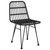 Garden Dining Set 5 pcs Black Powder-Coated Steel A949-3379200