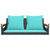 Swing Bench with Cushions Black 42.9"x24.4"x15.7" Poly Rattan A949-368151