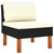 4 Piece Patio Lounge Set with Cushions Poly Rattan Black A949-3059749