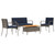Garden set Grey Poly Rattan A949-42025106