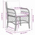 Garden Dining Set 5 pcs Black Poly Rattan A949-3380199