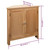 Corner Cabinet 31.4"x13.1"x30.7" Solid Oak Wood A949-247039
