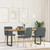 Dining Chairs 4 pcs Dark Gray Fabric A949-3315275