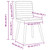 Dining Chairs 4 pcs Dark Gray Fabric A949-3315275