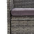 7 Piece Patio Dining Set with Cushions Poly Rattan Gray A949-3094982