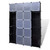 Modular Cabinet with 14 Compartments Black and White 14.6"x57.5"x71.1 A949-240499