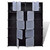 Modular Cabinet with 14 Compartments Black and White 14.6"x57.5"x71.1 A949-240499