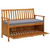 Patio Storage Bench 47.2" Solid Acacia Wood A949-310276