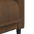 Sofa 2-Seater Brown Faux Suede Leather A949-372612