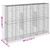 Gabion Basket with Cover 118.1"x19.7"x78.7" Galvanized Iron A949-3295168