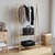 Clothes Rack with Shelves 37.8"x17.9"x59.3" Bamboo A949-4008908