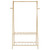 Clothes Rack with Shelves 37.8"x17.9"x59.3" Bamboo A949-4008908