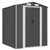 Garden Shed Anthracite 75.6"x75.2"x87.8" Galvanized Steel A949-3147449