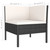12 Piece Patio Lounge Set with Cushions Poly Rattan Black A949-3094512