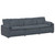 Modular Sofa with Cushions Dark Gray A949-3321100